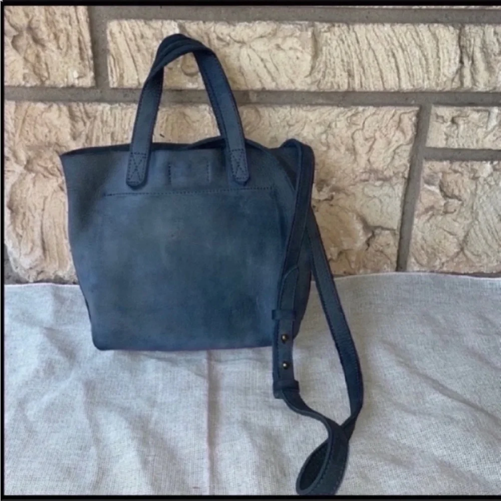 Madewell Blue Small Transport Crossbody Suede Edition Sold Out Mini Sold out - Picture 4 of 12